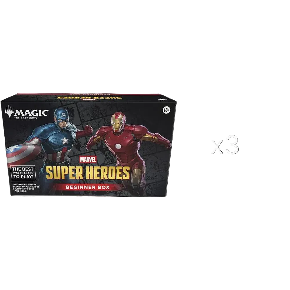 Marvel Super Heroes Beginner Box Sealed Case ( 3 Beginner Boxes )